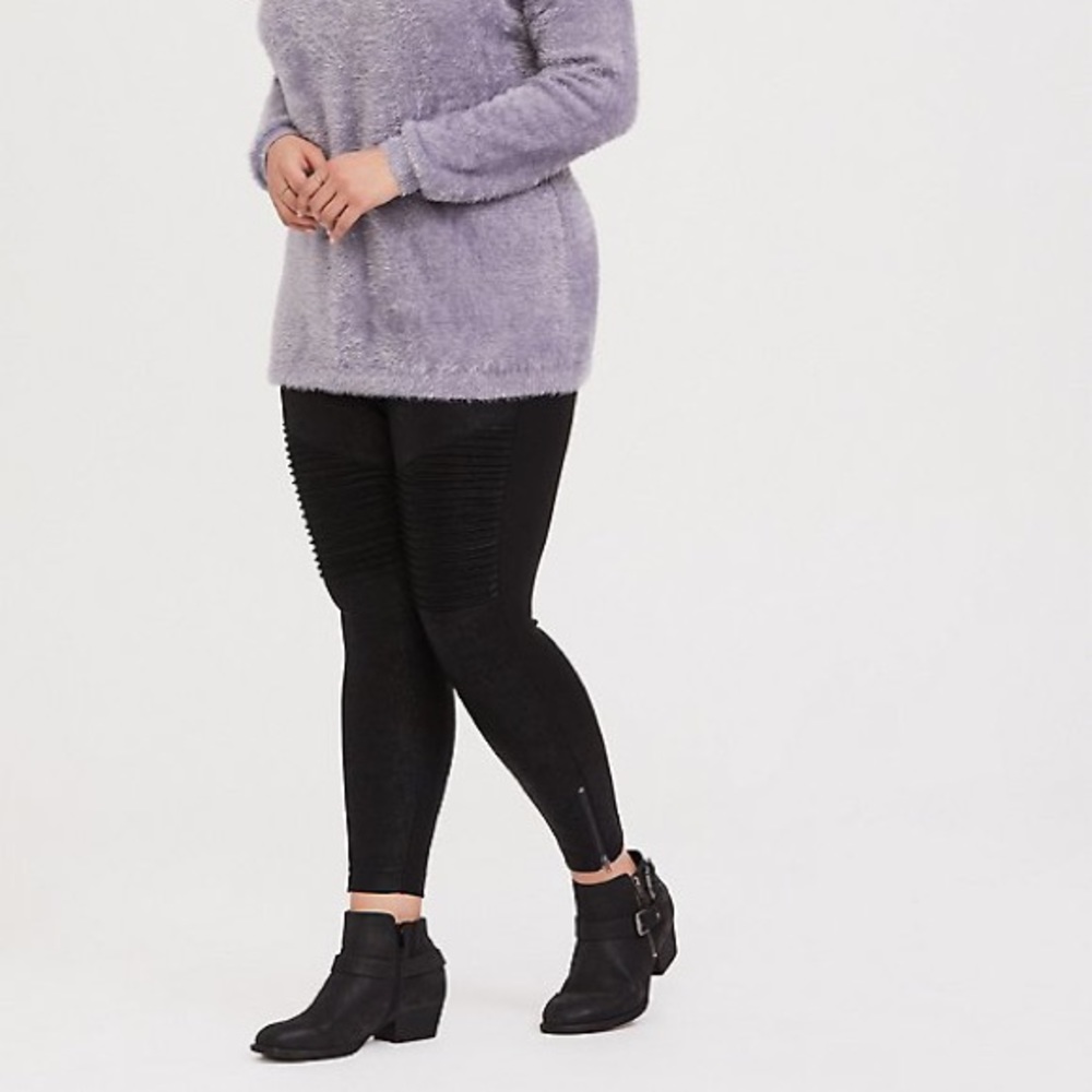 Torrid studio pointe moto pixie pant